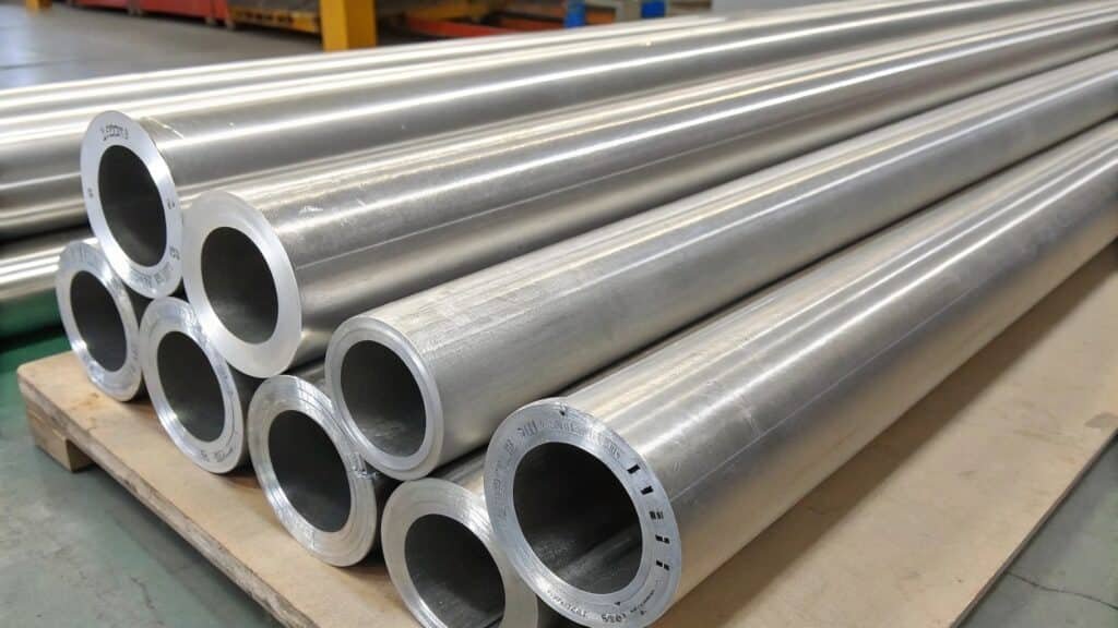 A bar chart comparing the tensile strength of forged 7075 aluminum to cast aluminum and common steel.